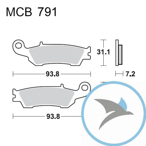 Bremsklotz Standard Offroad TRW oder 7322548 - MCB791EC