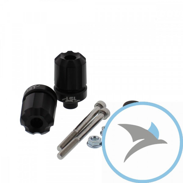 Lenkerenden alu schwarz LSL 18/14 mm - 135-D07MB