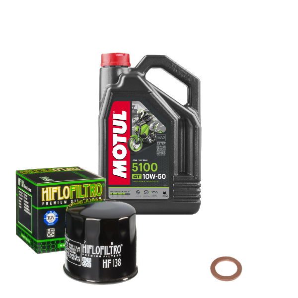 Suzuki GSX-S 1000 Service Kit Ölwechsel Öl Motul 5100 10W50 Ölfilter