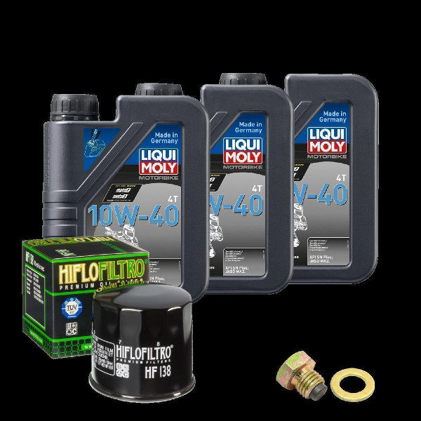 Suzuki GSX-R 1000 Service Kit Ölwechsel Öl LIQUI MOLY 10W-40 Ölfilter