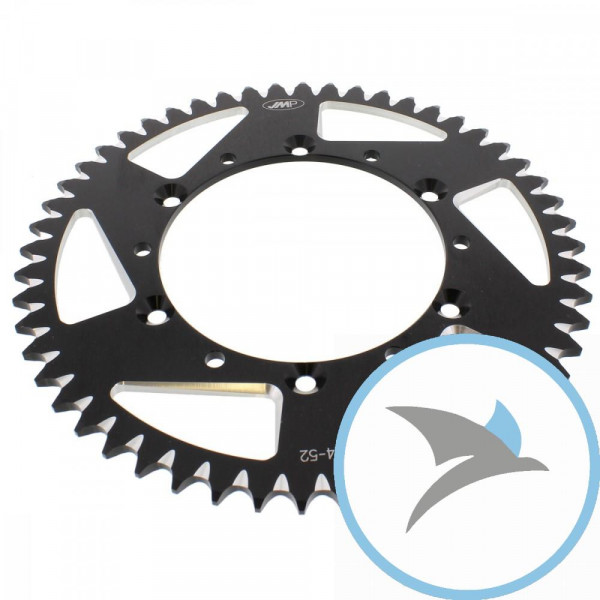 Alu-Kettenrad 52Z Teilung 520 schwarz JMP Innendurchmesser 134 Lochkreis 150