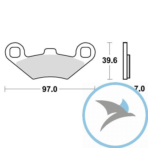 Bremsklotz Sinter Scooter TRW - MCB874SRM