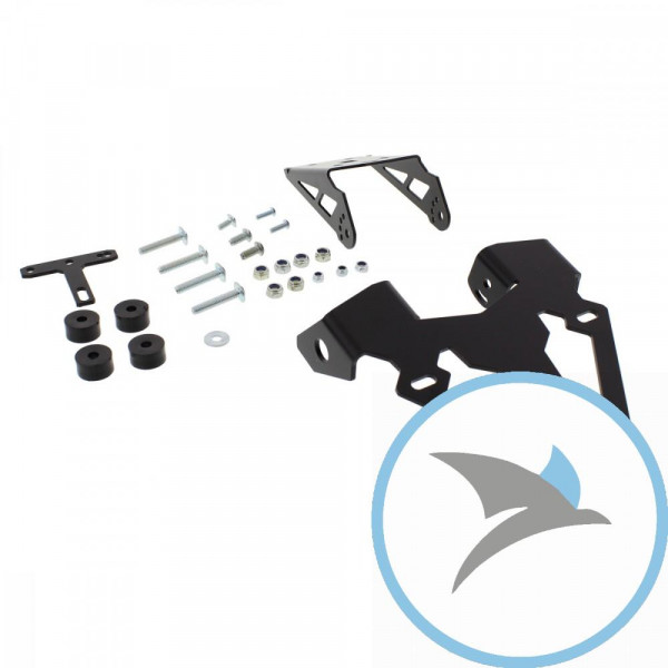 Nummernschildhalter Alu schwarz TRW Inklusive BLINKERAUFN - MSH214