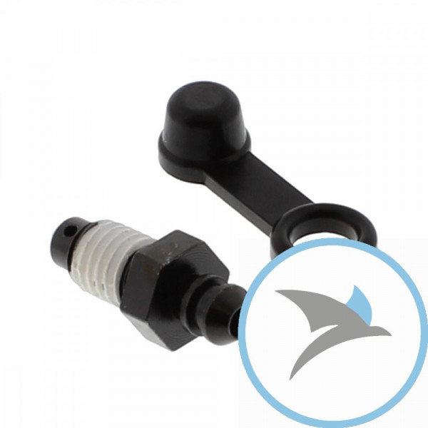 Entlüfterschraube schwarz JMP M8X1.25 mm