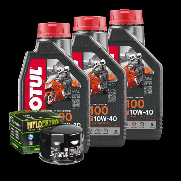 Gilera Nordwest 600 Service Kit Ölwechsel Öl Motul 7100 10W40 Ölfilter