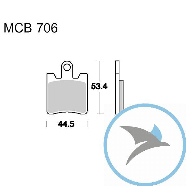 Bremsklotz Sinter vorne TRW oder 7322209 - MCB706SV