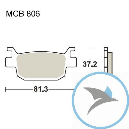 Bremsklotz Sinter Scooter TRW oder 7323124 - MCB806SRM