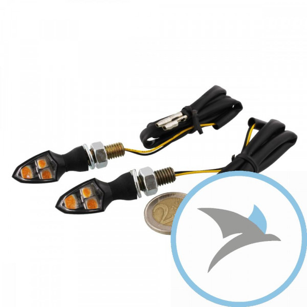 Blinkleuchte MINI4 JMP LED Klarglas schwarz