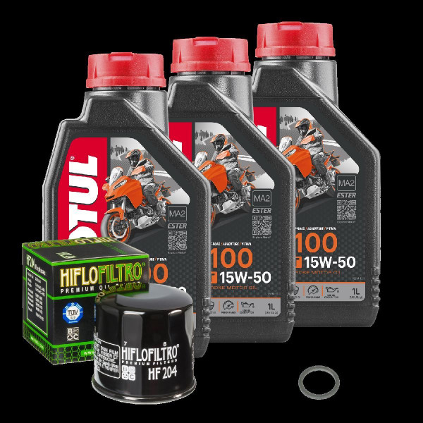 Triumph Daytona 675 Service Kit Ölwechsel Öl Motul 7100 15W50 Ölfilter