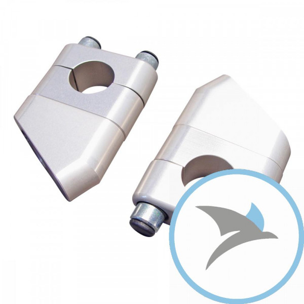 Klemmsatz Lenker silber22 mm 41 mm Höhe 34 -
