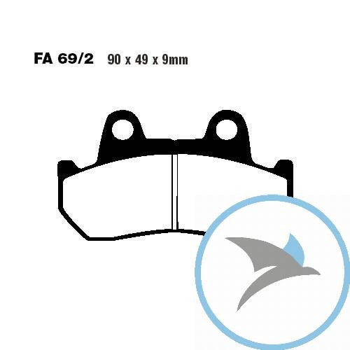 Bremsklotz Semi-Sinter V EBC - FA069/2V