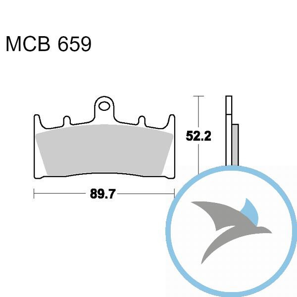 Bremsklotz Standard TRW oder 7376510 - MCB659