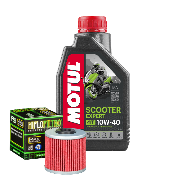 Kymco Downtown 125 i Service Kit Ölwechsel Öl Motul Scooter 10W40 MA Ölfilter