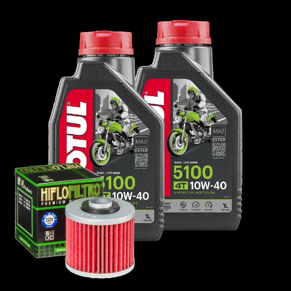 Yamaha XVS 250 Drag Star Service Kit Ölwechsel Öl Motul 5100 10W40 Ölfilter