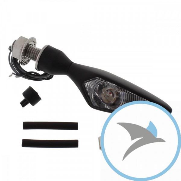Blinkleuchte schwarz Micro Rhombus - 126200