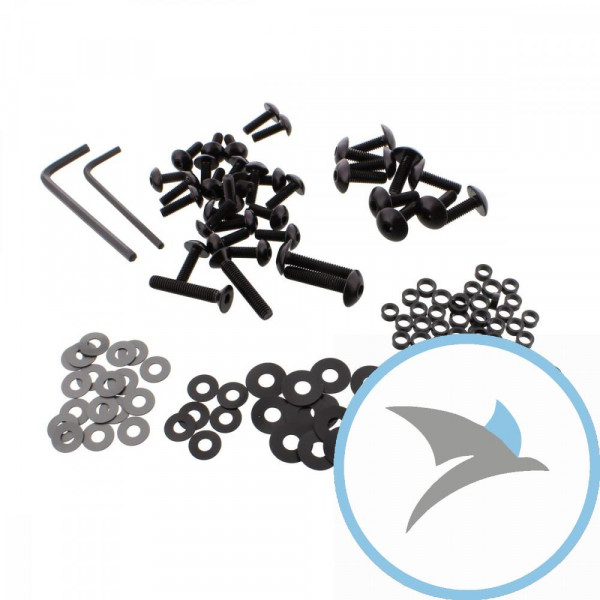 VERKLEID Schraube Satz Pro Bolt alu schwarz - FTR086BK