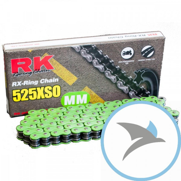 RK X-Ringkette GN525XSO/118 Kette offen mit Nietschloss