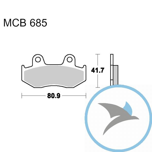 Bremsklotz Sinter Scooter TRW oder 7323017 - MCB685SRM