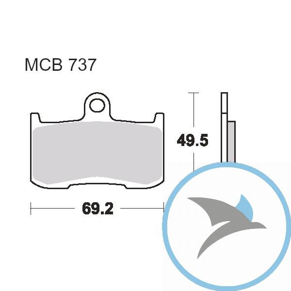 Bremsklotz Standard TRW - MCB737