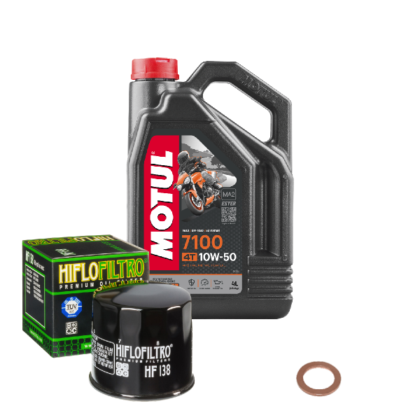 Suzuki GSX-R 1000 Z Service Kit Ölwechsel Öl Motul 7100 10W50 Ölfilter