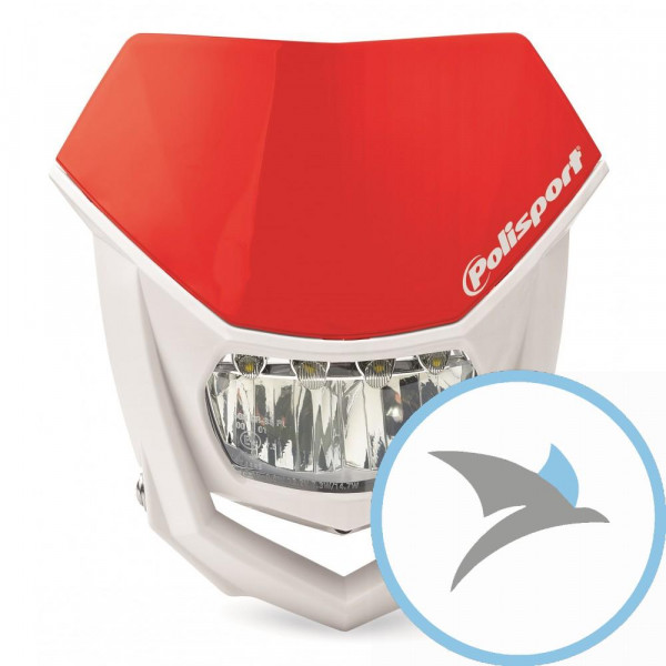 Scheinwerfer Maske Halo rot 04 LED - 8667100006