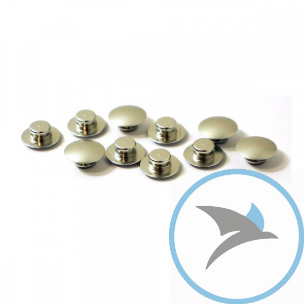 Kappen Schraube Satz Pro Bolt M8 alu silber - BUT8-10S