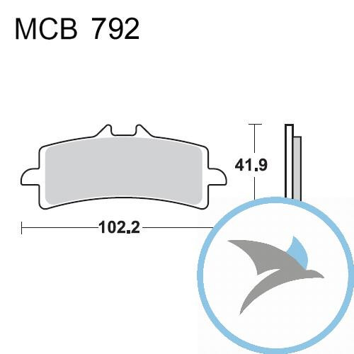 Bremsklotz Sinter SCR TRW oder 7321599 - MCB792SCR