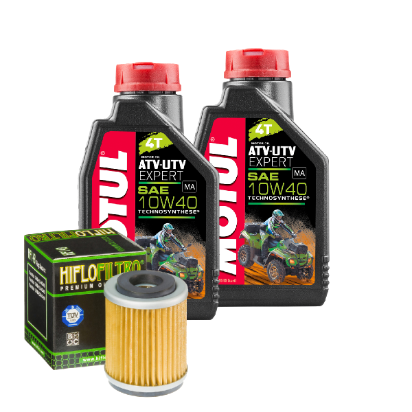 Yamaha YFM 250 XM Bear Tracker Service Kit Öl Motul ATV-UTV 10W40 Ölfilter