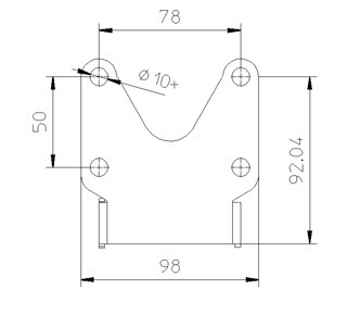 HIGHSIDER Kennzeichenhalter Universal Typ 1