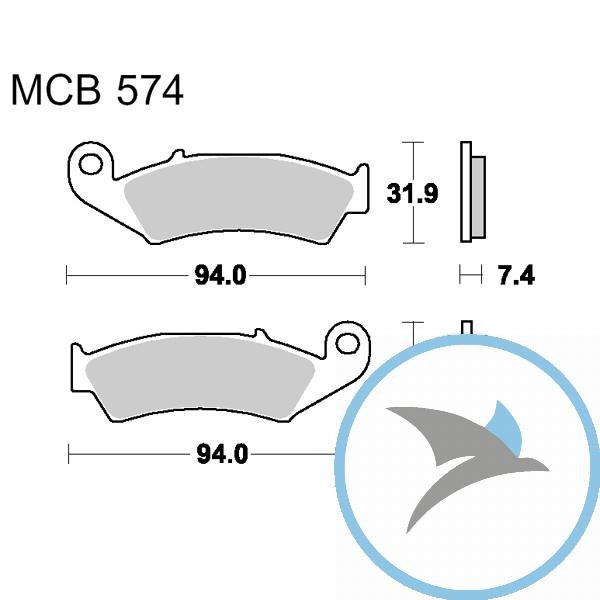 Bremsklotz Standard TRW oder 7370711 - MCB574