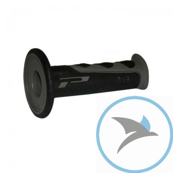 Griffgummi grau/schwarz D.22 mm. L.115MM geschlossen - PA079300GR02