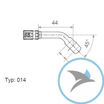 Ringfitting Vario TYP014 10 mm 45 schwarz