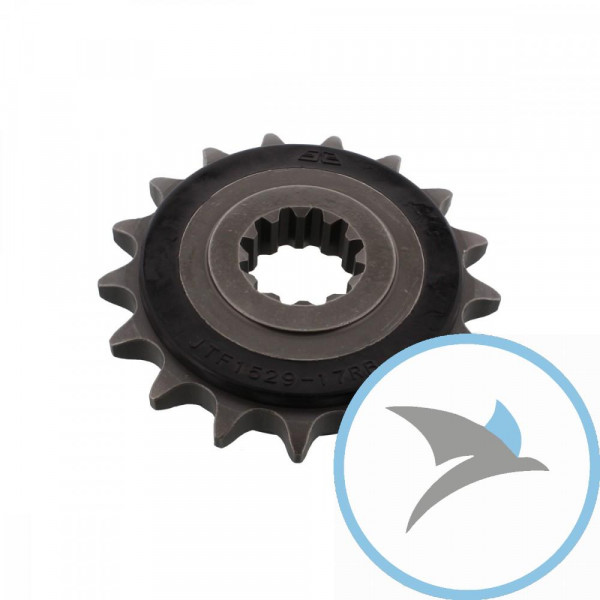 Ritzel 17Z Teilung 530 gummiert Innendurchmesser 24/28.7 - JTF1529.17RB