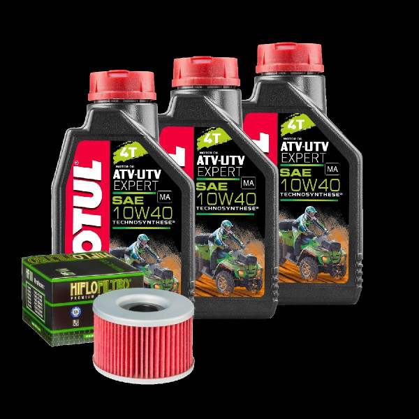 Honda TRX 680 FA Fourtrax Rincon Service Kit Öl Motul ATV-UTV 10W40 Ölfilter