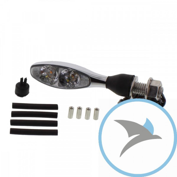 Blinkleuchte chrom Micro 1000 DF - 140100