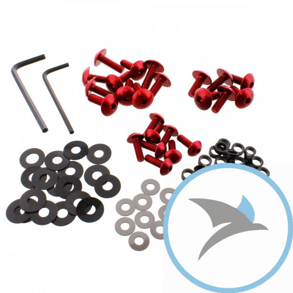 VERKLEID Schraube Satz Pro Bolt alu rot - FHO214R