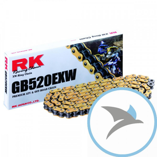 RK XW-Ringkette GB520EXW/116 Kette offen mit Nietschloss