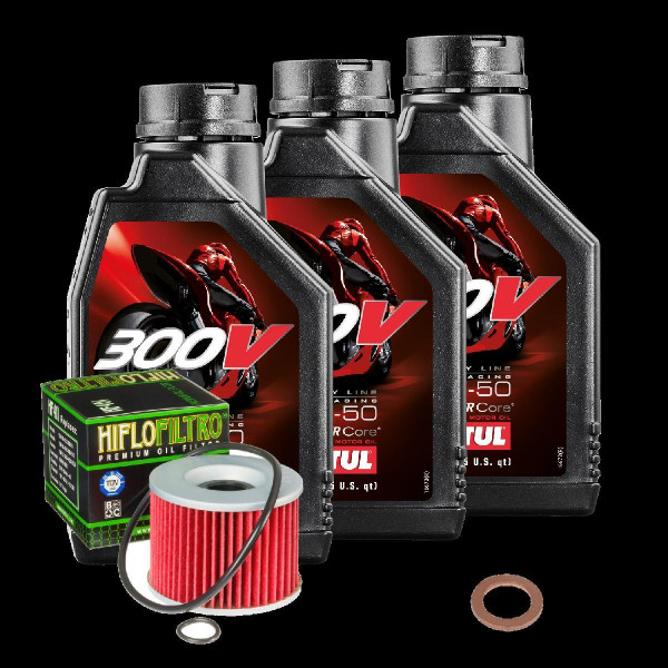 Kawasaki ZRX 1200 C Service Kit Ölwechsel Öl Motul 300V 15W50 Ölfilter