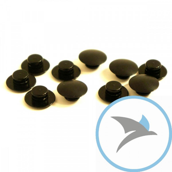 Kappen Schraube Satz Pro Bolt M10 alu schwarz - BUT10-10BK