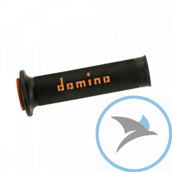 Griffgummi schwarz/orange Domino D.22 mm L.126MM offen - A01041C4540B7-0
