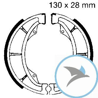 Bremsbacken mit Feder EBC oder 7860299 Alternative: 7323033 - S602