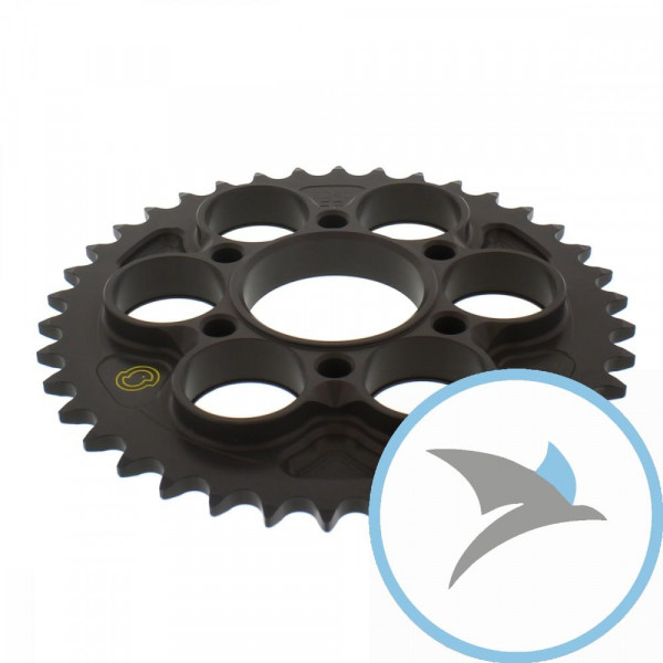 Alu-Kettenrad 38Z Teilung 520 grau Sitta Innendurchmesser 060 Lochkreis 091