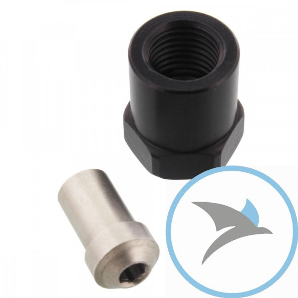 Innengewinde beweglich Vario TYP630 3/8-24 UNF schwarz