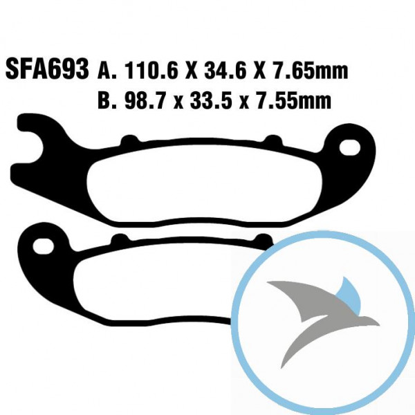 Bremsklotz Standard Scooter EBC - SFA693