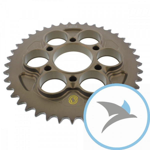 Alu-Kettenrad 41Z Teilung 520 grau Sitta Innendurchmesser 060 Lochkreis 091