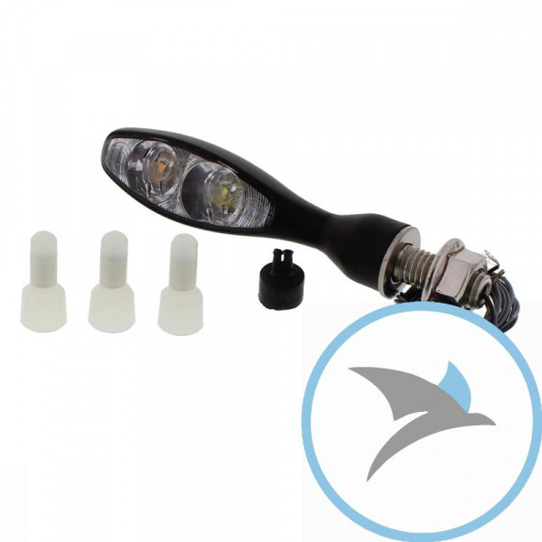 Blinkleuchte schwarz Micro 1000 PL - 141200