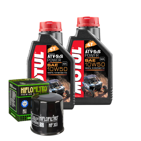 Polaris Sportsman 400 Service Kit Ölwechsel Öl Motul ATV-SxS 10W50 Ölfilter