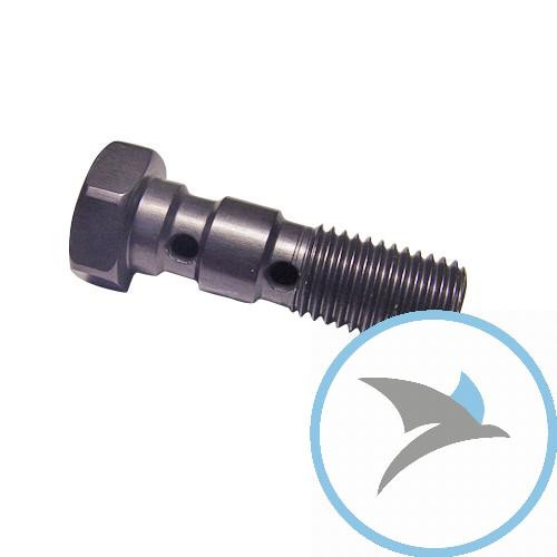 Hohlschraube doppelt M10 x 1.25 Alu anthrazit