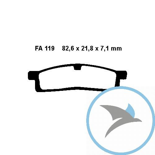 Bremsklotz Standard EBC - FA119TT