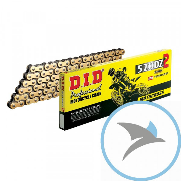 DID Standardkette G&B 520 DZ2/120 Kette offen mit Clipschloss
